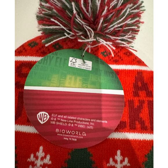 ELF "Son of a Nutcracker" Beanie NWT Unisex OS Fits Ages 14 & Up - Picture 4 of 6